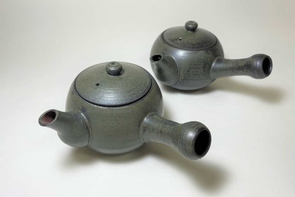 Kyo Ware / Kiyomizu Ware Teapot – Seidou Glaze (by Fūrai)