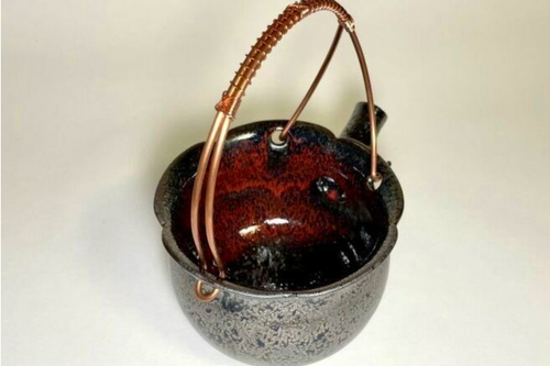 Kyo Yaki / Kiyomizu Yaki Shuki Set – Tenmoku Glaze