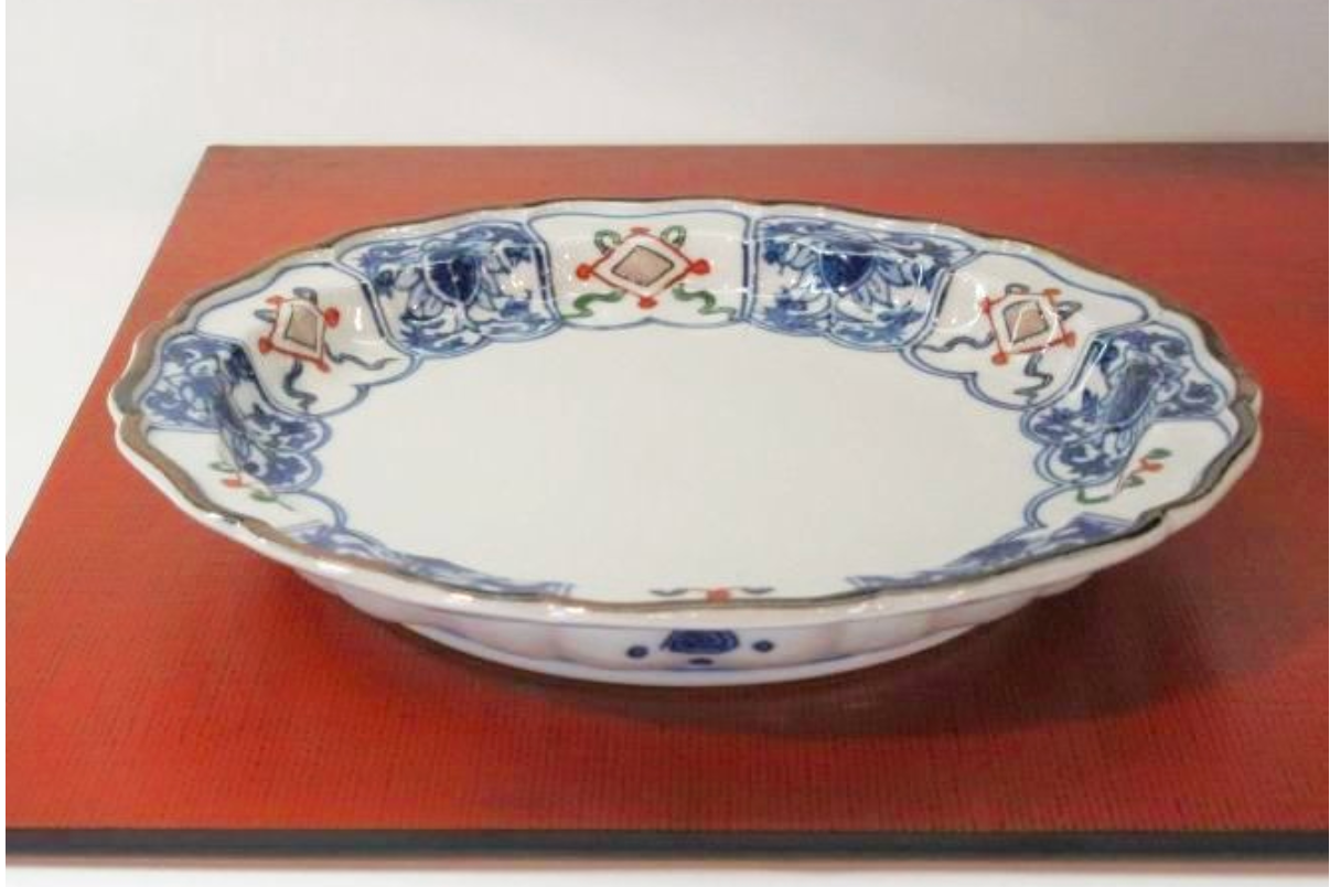 Kyo Yaki / Kiyomizu Yaki 6-Sun Plate – Jisai Takaramon by Unsen