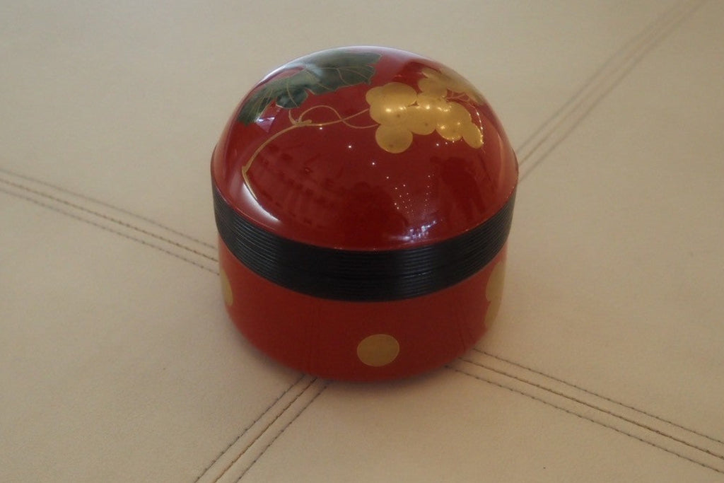 Lacquer Box – Crimson Grape Motif
